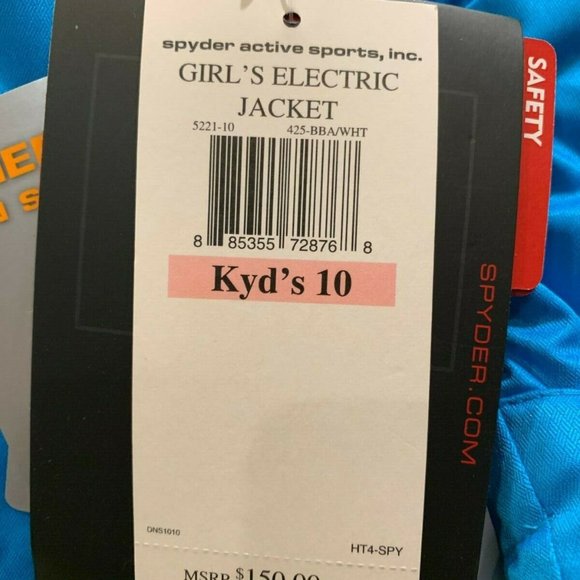 SPYDER Girl's ELECTRIC Jacket - Picture 6 of 10
